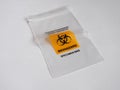 Biohazard specimen bag