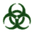 Biohazard symbol from grass Royalty Free Stock Photo