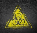 Biohazard symbol sign biological threat alert
