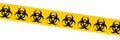 Biohazard tape vector