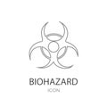 Biohazard vector Icon.