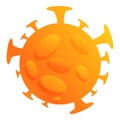 Biohazard virus icon, cartoon style Royalty Free Stock Photo