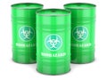 Biohazard waste barrels