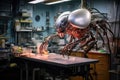 biohybrid robot in a laboratory setting Royalty Free Stock Photo