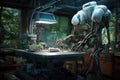 biohybrid robot in a laboratory setting Royalty Free Stock Photo