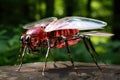 biohybrid robotic insect for environmental monitoring