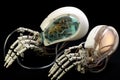 biohybrid robots sensory input devices and sensors Royalty Free Stock Photo