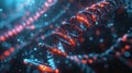 Bioinformatics, AI analyzing genetic data on advanced bioinformatics screens.