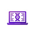 bioinformatics icon, analysis of biological data