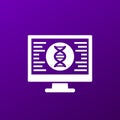 bioinformatics icon, analysis of biological data