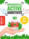 Biological Active Additives Advertising Poster