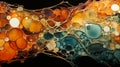Biological Camouflage: 3D Cellular Patterns in Organic Harmony, Perfectly Blending with Colour. Royalty Free Stock Photo