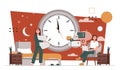 Biological clock time vector concept