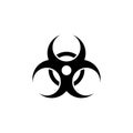 Biological Hazard, Biohazard Flat Vector Icon