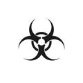 Biological hazard icon. Royalty Free Stock Photo