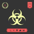 Biological hazard sign . Graphic elements for your design