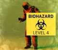 Biological hazards, biohazards, refer to biological substances that pose a threat to the health of living organisms, viruses Royalty Free Stock Photo