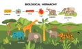 Biological Hierarchy Landscape Composition