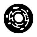 Biological icon. Black vector sketch. Royalty Free Stock Photo