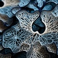 Biological-inspired 3d Printed Tissue With Fractal Patterns And Organic Forms Royalty Free Stock Photo