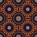 Biological like circular seamless pattern