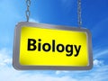 Biology on billboard Royalty Free Stock Photo