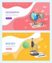 Biology Discipline in School, Geography Subject Royalty Free Stock Photo