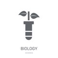 Biology icon. Trendy Biology logo concept on white background fr