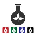Biology, plants vector icon. Simple element illustration from biotechnology concept. Biology, plants vector icon. Bioengineering Royalty Free Stock Photo