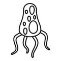 Biology virus icon, outline style