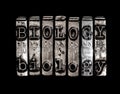 Biology word Royalty Free Stock Photo
