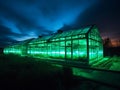 Bioluminescent Plants in a Sustainable Greenhouse