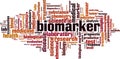 Biomarker word cloud Royalty Free Stock Photo