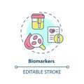 Biomarkers concept icon Royalty Free Stock Photo