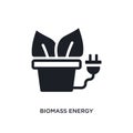 biomass energy isolated icon. simple element illustration from general-1 concept icons. biomass energy editable logo sign symbol