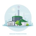 Biomass energy power plant station