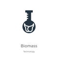 Biomass icon vector. Trendy flat biomass icon from technology collection isolated on white background. Vector illustration can be