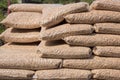 Biomass in plastick bags Royalty Free Stock Photo