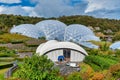 Biome`s at the Eden Project eco visitor attraction in Cornwall, England Royalty Free Stock Photo