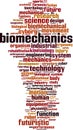 Biomechanics word cloud Royalty Free Stock Photo