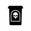 Biomedical waste container icon