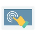 Biometric authentication, biometric finger Color Vector icon which can easily modify or edit Royalty Free Stock Photo