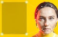 Biometric face detection Royalty Free Stock Photo