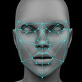 Biometric facial recognition without hair
