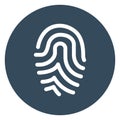 Biometric, fingerprint Isolated Vector icon which can easily modify or edit Royalty Free Stock Photo