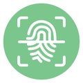 Biometric, fingerprint Isolated Vector icon which can easily modify or edit Royalty Free Stock Photo