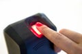 Biometric Fingerprint reader Royalty Free Stock Photo