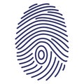Biometric identification, dactylogram Vector Icon which can easily modify or edit