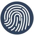Biometric Isolated Vector icon which can easily modify or edit Royalty Free Stock Photo