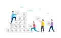 Biometric line icons. Fingerprint access, Eye biometric and Voice recognition icons. Vector